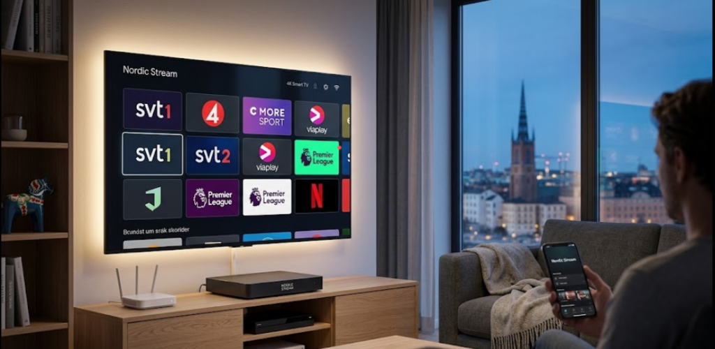 Bästa IPTV Sverige - Nordic Stream 4K streaming och support